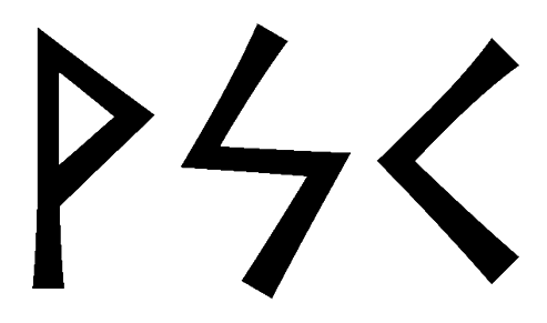 vsk - Напиши имя  VSK рунами  - ᛋᚲ - Значение и характер имени  VSK - 