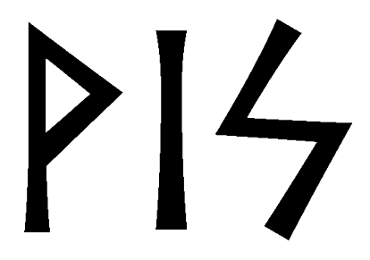 vis - Напиши имя  VIS рунами  - ᛁᛋ - Значение и характер имени  VIS - 