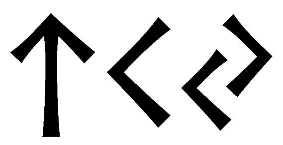 tky - Напиши имя TKY рунами - ᛏᚲᛃ - Значение и характер имени TKY -