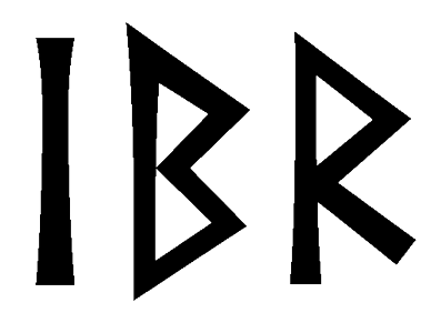 ibr - Напиши имя  IBR рунами  - ᛁᛒᚱ - Значение и характер имени  IBR - 