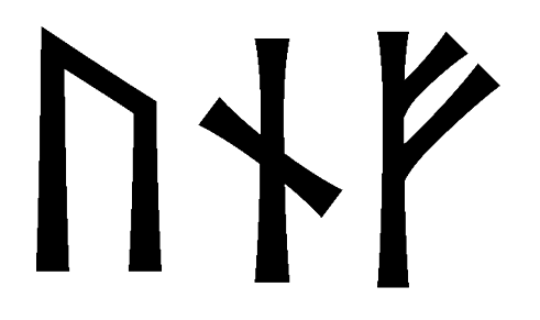 unf - Напиши имя  UNF рунами  - ᚢᚾᚠ - Значение и характер имени  UNF - 