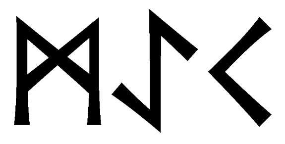 maek - Напиши имя MAEK рунами - ᛗᚨᛖᚲ - Значение и характер имени MAEK -
