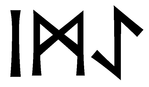 imae - Напиши имя  IMAE рунами  - ᛁᛗᚨᛖ - Значение и характер имени  IMAE - 