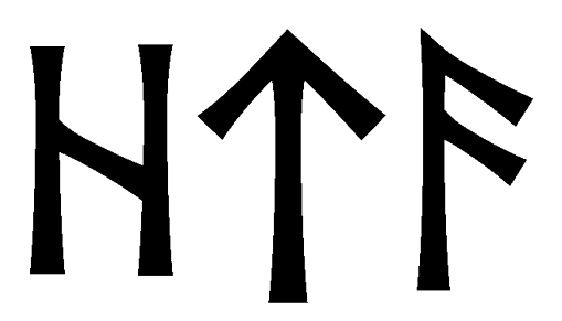hta - Напиши имя HTA рунами - ᚺᛏᚨ - Значение и характер имени HTA -