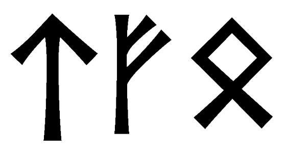 tfo - Напиши имя  TFO рунами  - ᛏᚠᛟ - Значение и характер имени  TFO - 