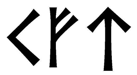 kft - Напиши имя  KFT рунами  - ᚲᚠᛏ - Значение и характер имени  KFT - 