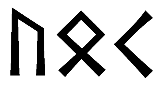 uok - Напиши имя UOK рунами - ᚢᛟᚲ - Значение и характер имени UOK -