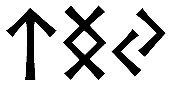 tngj - Напиши имя  TNGJ рунами  - ᛏᚾᚷᛃ - Значение и характер имени  TNGJ - 