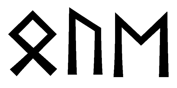 oue - Напиши имя  OUE рунами  - ᛟᚢᛖ - Значение и характер имени  OUE - 