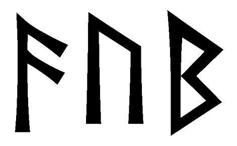 aub - Напиши имя  AUB рунами  - ᚨᚢᛒ - Значение и характер имени  AUB - 