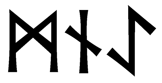 mnae - Напиши имя  MNAE рунами  - ᛗᚾᚨᛖ - Значение и характер имени  MNAE -