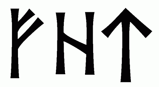 fht - Напиши имя  FHT рунами  - ᚠᚺᛏ - Значение и характер имени  FHT - 