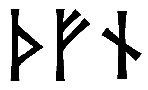 thfn - Напиши имя  THFN рунами  - ᛏᚺᚠᚾ - Значение и характер имени  THFN - 