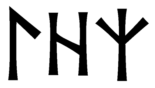 lhz - Напиши имя  LHZ рунами  - ᛚᚺᛉ - Значение и характер имени  LHZ - 