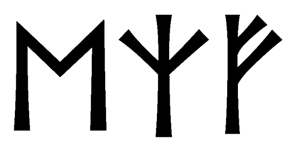 ezf - Напиши имя  EZF рунами  - ᛖᛉᚠ - Значение и характер имени  EZF - 