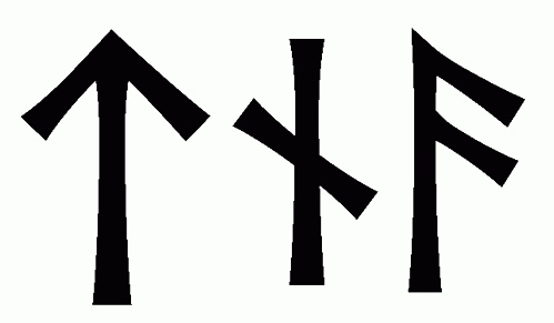 tna - Напиши имя  TNA рунами  - ᛏᚾᚨ - Значение и характер имени  TNA - 