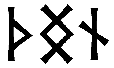 thngn - Напиши имя  THNGN рунами  - ᛏᚺᚾᚷᚾ - Значение и характер имени  THNGN - 