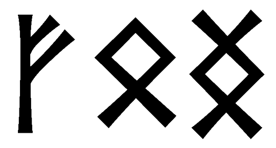 fong - Напиши имя  FONG рунами  - ᚠᛟᚾᚷ - Значение и характер имени  FONG - 