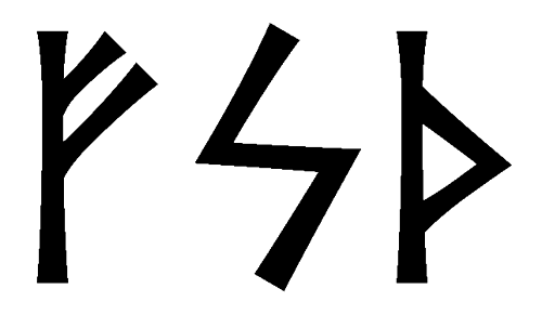fsth - Напиши имя  FSTH рунами  - ᚠᛋᛏᚺ - Значение и характер имени  FSTH -