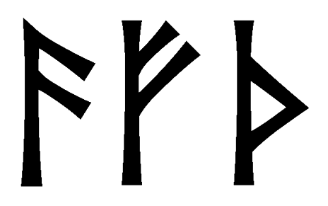 afth - Напиши имя  AFTH рунами  - ᚨᚠᛏᚺ - Значение и характер имени  AFTH -
