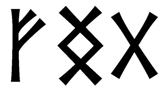 fngg - Напиши имя  FNGG рунами  - ᚠᚾᚷᚷ - Значение и характер имени  FNGG - 