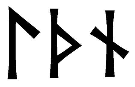 lthn - Напиши имя  LTHN рунами  - ᛚᛏᚺᚾ - Значение и характер имени  LTHN - 