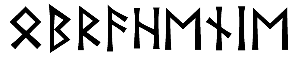 obrahenie - Напиши имя  OBRAHENIE рунами  - ᛒᚱᛖᚾᛁᛖ - Значение и характер имени  OBRAHENIE - 