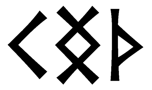 kngth - Напиши имя  KNGTH рунами  - ᚲᚾᚷᛏᚺ - Значение и характер имени  KNGTH - 