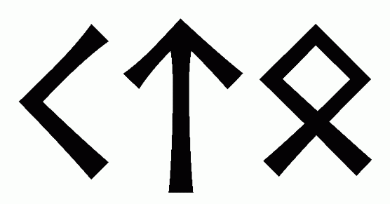 kto - Напиши имя  KTO рунами  - ᚲᛏᛟ - Значение и характер имени  KTO - 