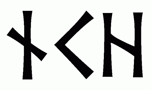 nkh - Напиши имя  NKH рунами  - ᚾᚲᚺ - Значение и характер имени  NKH - 