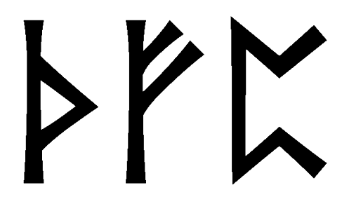 thfp - Напиши имя  THFP рунами  - ᛏᚺᚠᛈ - Значение и характер имени  THFP - 