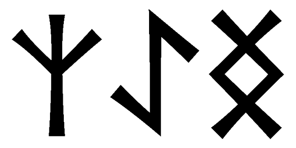 zaeng - Напиши имя  ZAENG рунами  - ᛉᚨᛖᚾᚷ - Значение и характер имени  ZAENG - 