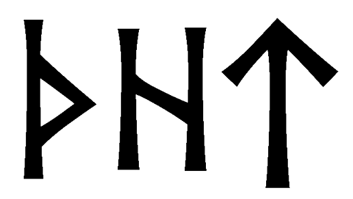 thht - Напиши имя  THHT рунами  - ᛏᚺᚺᛏ - Значение и характер имени  THHT - 