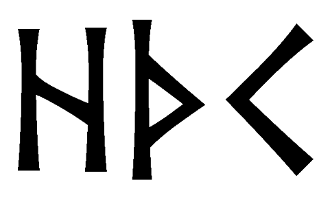 hthk - Напиши имя  HTHK рунами  - ᚺᛏᚺᚲ - Значение и характер имени  HTHK - 