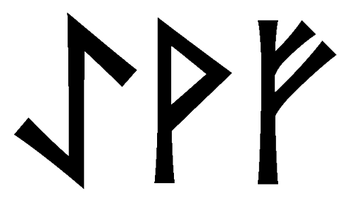 aevf - Напиши имя  AEVF рунами  - ᚨᛖᚠ - Значение и характер имени  AEVF - 