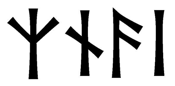 znai - Напиши имя  ZNAI рунами  - ᛉᚾᚨᛁ - Значение и характер имени  ZNAI - 