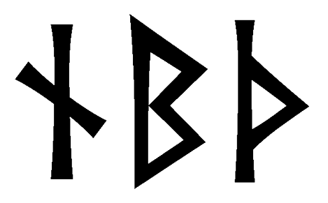 nbth - Напиши имя  NBTH рунами  - ᚾᛒᛏᚺ - Значение и характер имени  NBTH - 