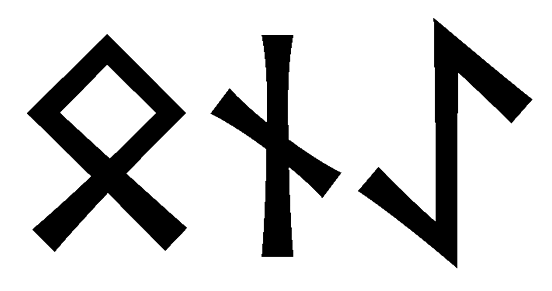 onae - Напиши имя  ONAE рунами  - ᛟᚾᚨᛖ - Значение и характер имени  ONAE - 