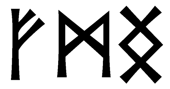 fmng - Напиши имя  FMNG рунами  - ᚠᛗᚾᚷ - Значение и характер имени  FMNG - 