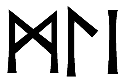 mli - Напиши имя MLI рунами - ᛗᛚᛁ - Значение и характер имени MLI -
