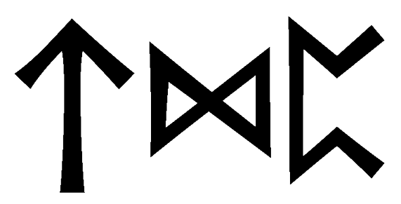 tdp - Напиши имя  TDP рунами  - ᛏᛞᛈ - Значение и характер имени  TDP - 