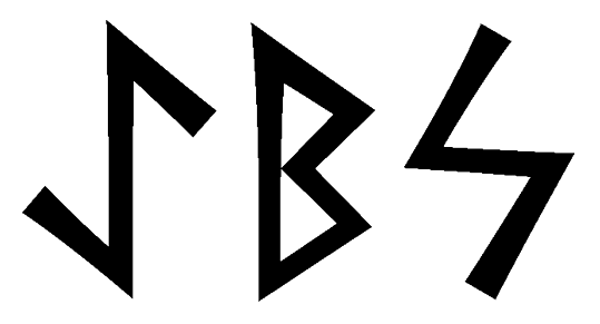 aebs - Напиши имя  AEBS рунами  - ᚨᛖᛒᛋ - Значение и характер имени  AEBS - 