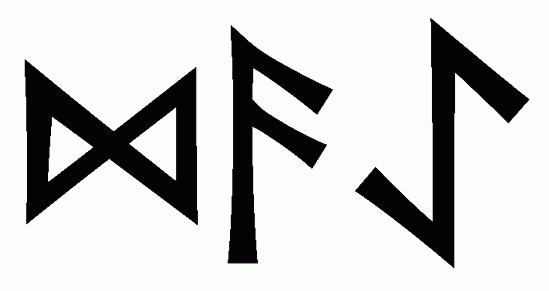 daae - Напиши имя  DAAE рунами  - ᛞᚨᚨᛖ - Значение и характер имени  DAAE - 