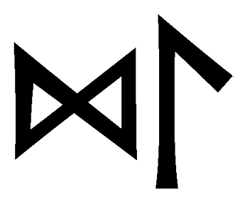 dl - Напиши имя  DL рунами  - ᛞᛚ - Значение и характер имени  DL - 