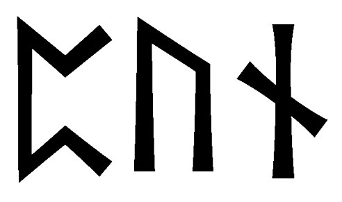 pun - Напиши имя  PUN рунами  - ᛈᚢᚾ - Значение и характер имени  PUN - 