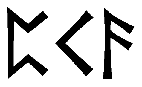 pka - Напиши имя  PKA рунами  - ᛈᚲᚨ - Значение и характер имени  PKA - 