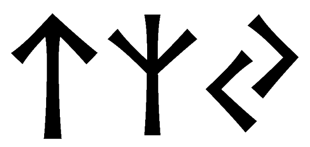 tzy - Напиши имя TZY рунами - ᛏᛉᛃ - Значение и характер имени TZY -