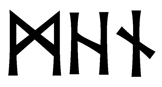 mhn - Напиши имя MHN рунами - ᛗᚺᚾ - Значение и характер имени MHN -