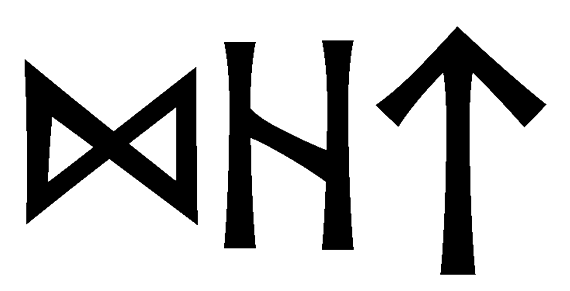 dht - Напиши имя DHT рунами - ᛞᚺᛏ - Значение и характер имени DHT -
