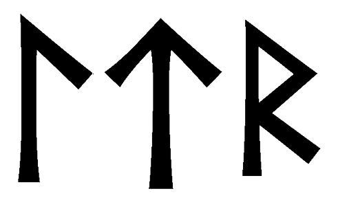 ltr - Напиши имя  LTR рунами  - ᛚᛏᚱ - Значение и характер имени  LTR - 